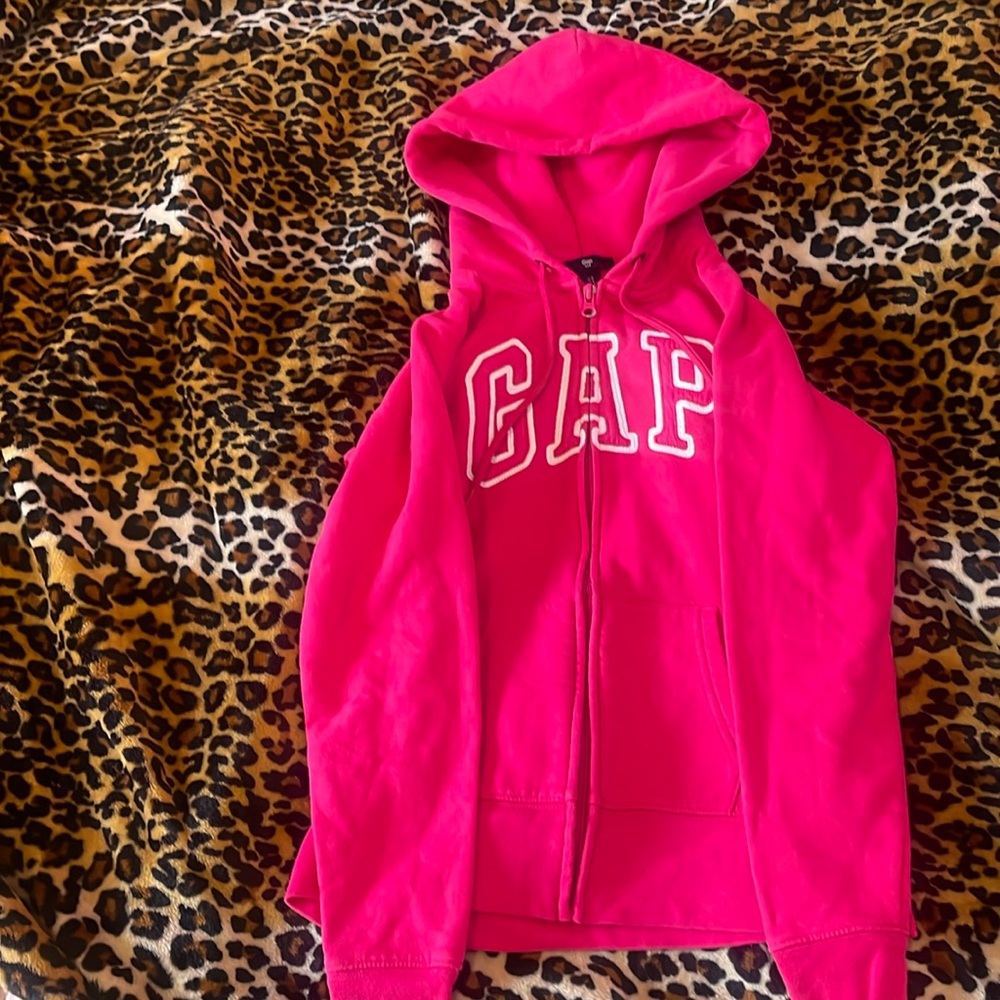 Hot Pink gap zip up hoodie